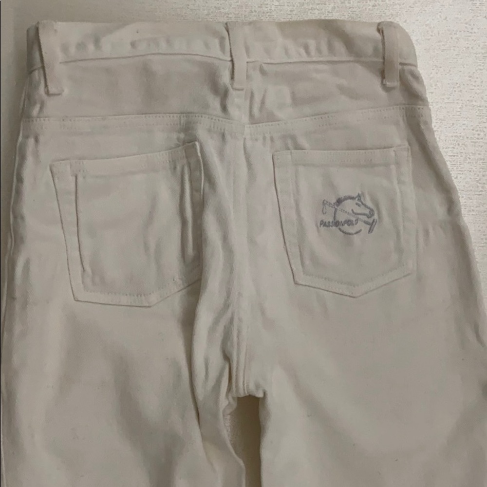 Sexy Polo Jeans High Waist White Boot Cut